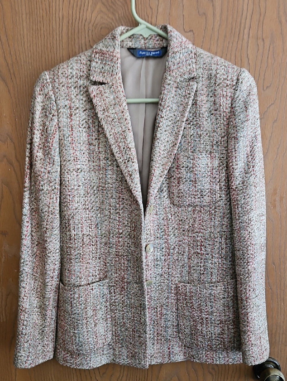 Austin Reed Multicolor Tweed Sport Coat in Cream and Brown
